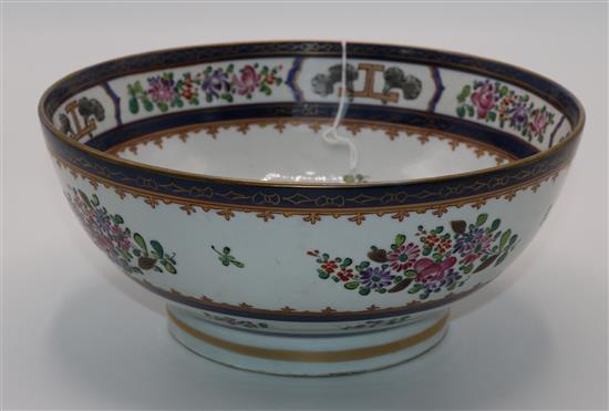 Samson porcelain Chinese style armorial bowl